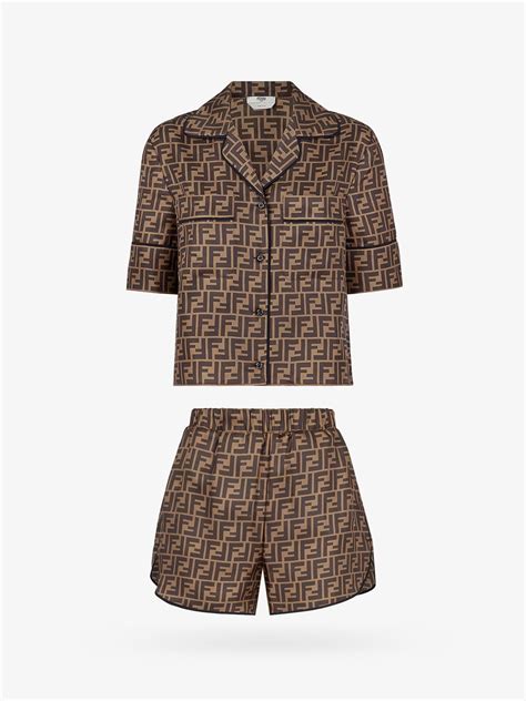 fendi sleepwear|fendi brown pyjamas.